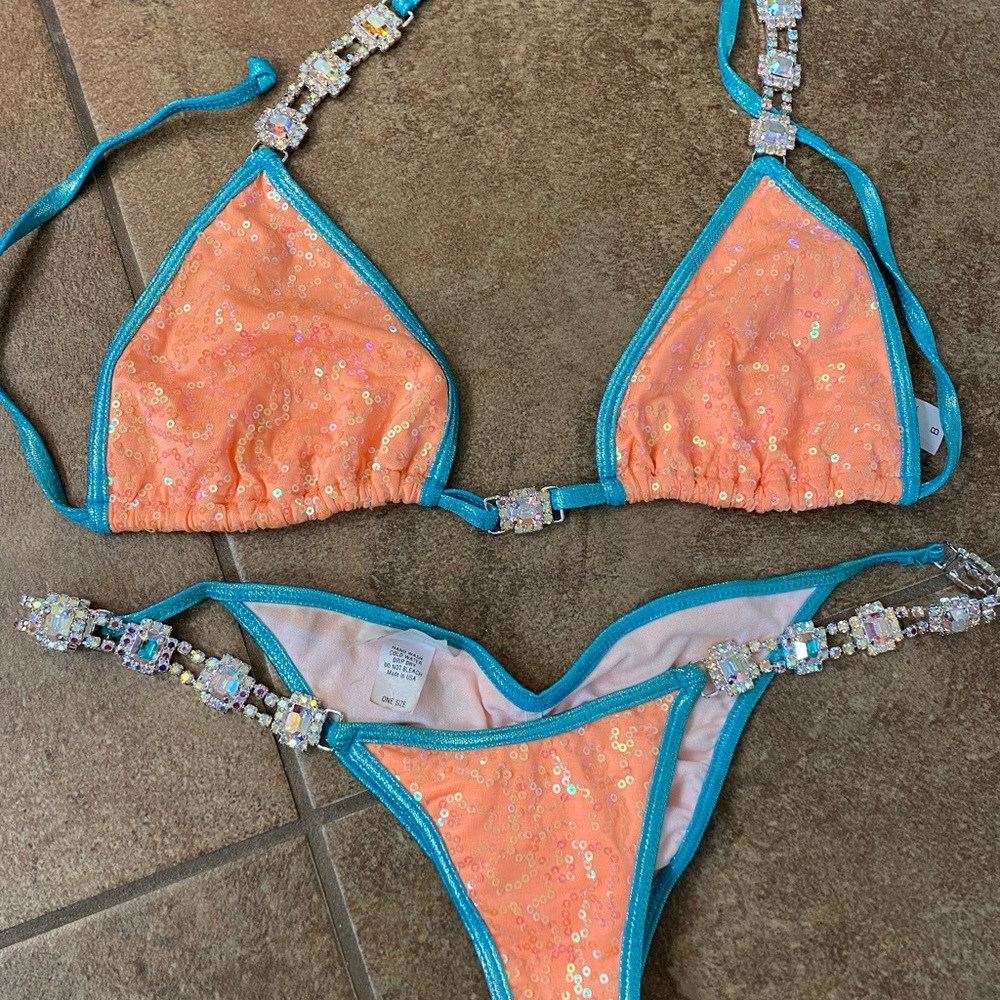 Beautiful practice suit for bikini competitors